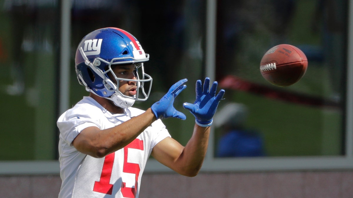 Golden Tate has been suspended for four games for using a drug prescribed for fertility planning. The 10-year veteran, who signed with the Giants in March as a free agent, announced the suspension in a Twitter post on Saturday. (AP Photo/Frank Franklin II, File)