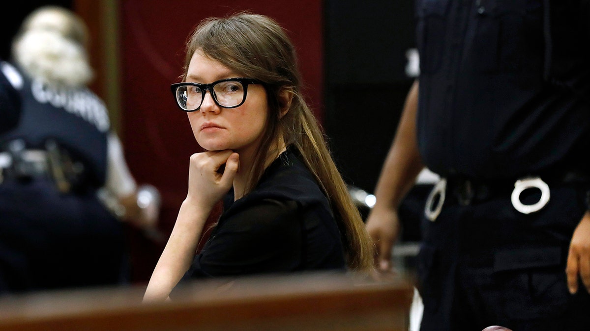 Anna Sorokin in Manhattan Supreme Court April 19, 2019 for her grand larceny trial.