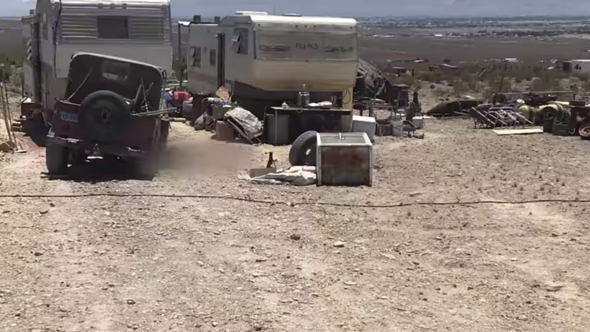 Police responded to a property at the crossroads of Becky Ln. and East Churchill Rd. in Pahrump at around 1 p.m over reports of a “man beneath a vehicle.” 