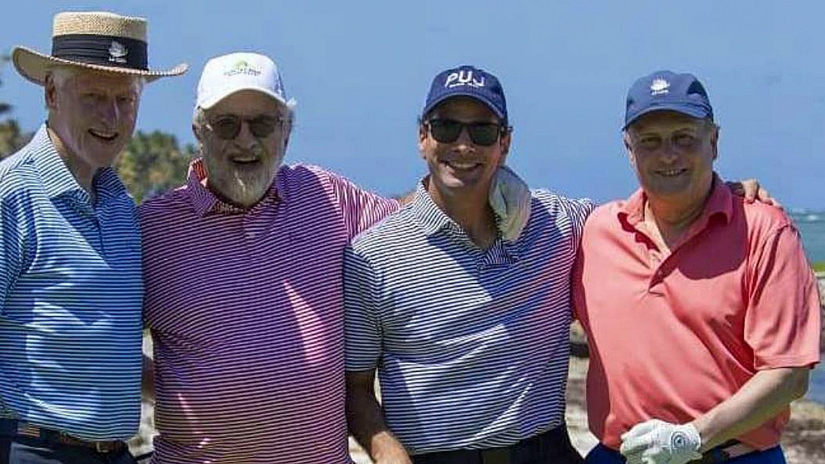 Former President Bill Clinton is spending time with friends in the Dominican Republic. 