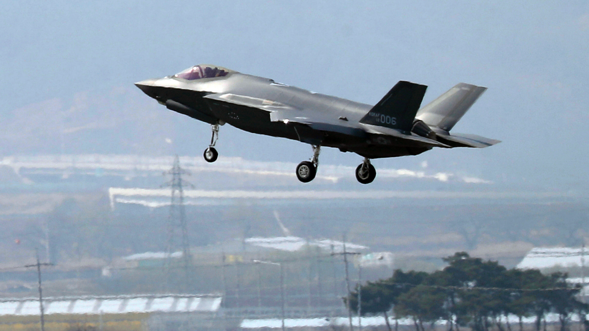 In this March 29, 2019, photo, a U.S. F-35A fighter jet prepares to land at Chungju Air Base in Chungju, South Korea. The White House says Turkey can no longer be part of the American F-35 fighter jet program. In a written statement, the White House said Wednesday that Turkey’s decision to buy the Russian S-400 air defense system “renders its continued involvement with the F-35 impossible.” (Kang Jong-min/Newsis via AP)