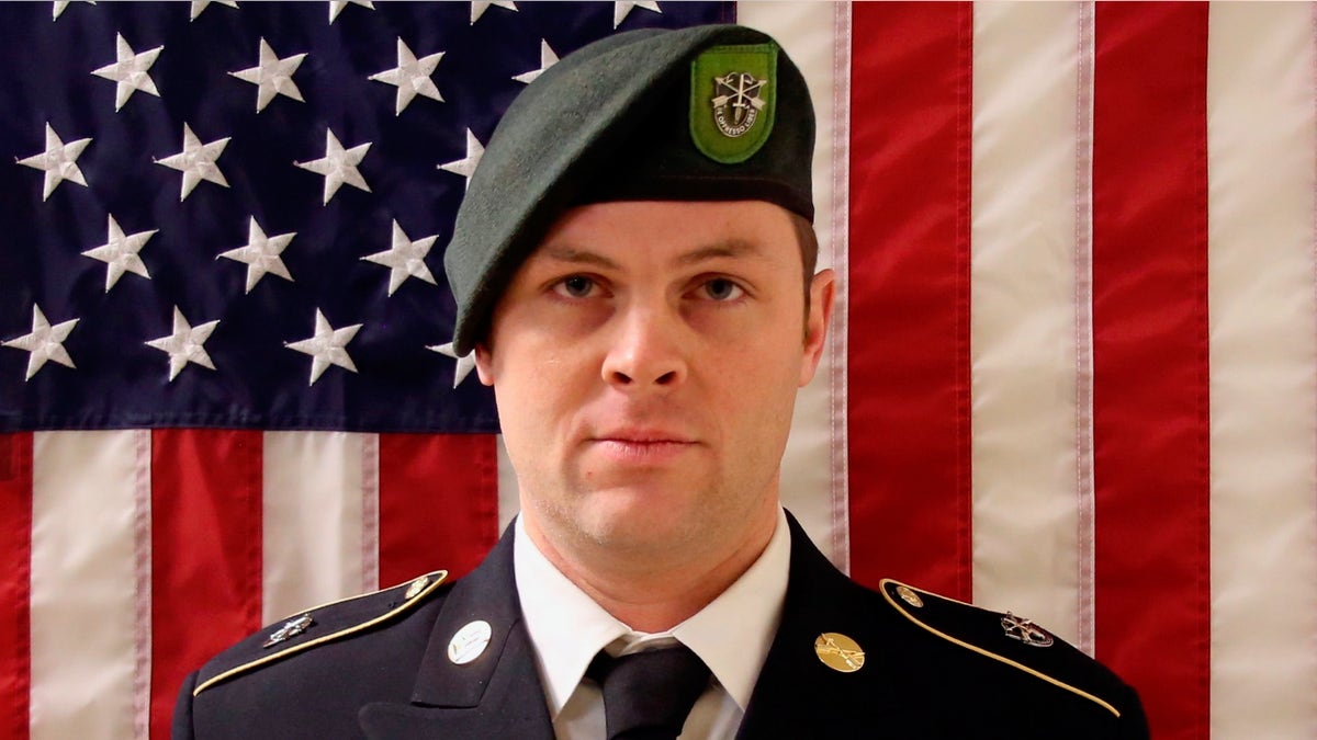 This undated image provided by the U.S. Army shows Sgt. 1st Class Elliott J. Robbins, who died Sunday of non-combat injuries in the Helmand Province of Afghanistan. Robbins, 31, from Ogden, Utah, and was assigned to the 10th Special Forces Group. (U.S. Army via AP)
