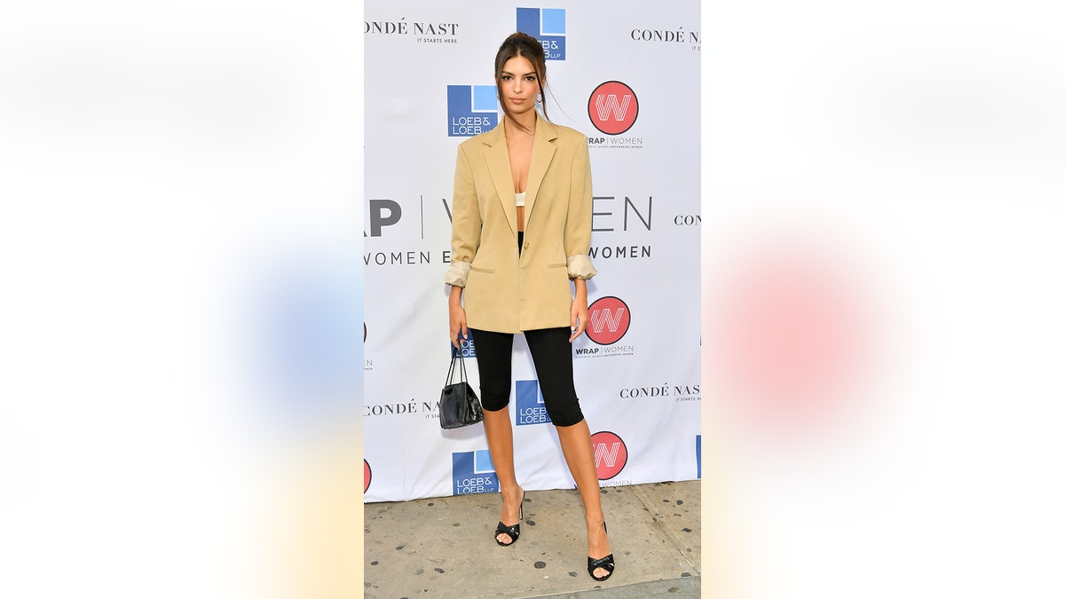 Emily Ratajkowski Wears a Blazer and Bra to Event in NYC: See