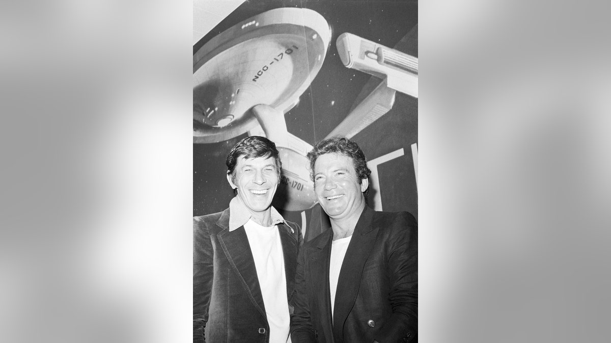Leonard Nimoy and William Shatner in March 1978.