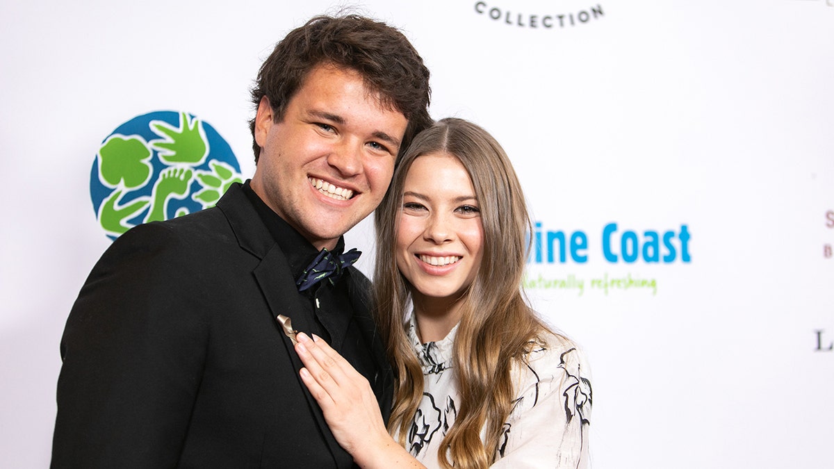Chandler Powell and Bindi Irwin attend the Steve Irwin Gala Dinner at SLS Hotel on May 4, 2019, in Beverly Hills, Calif.