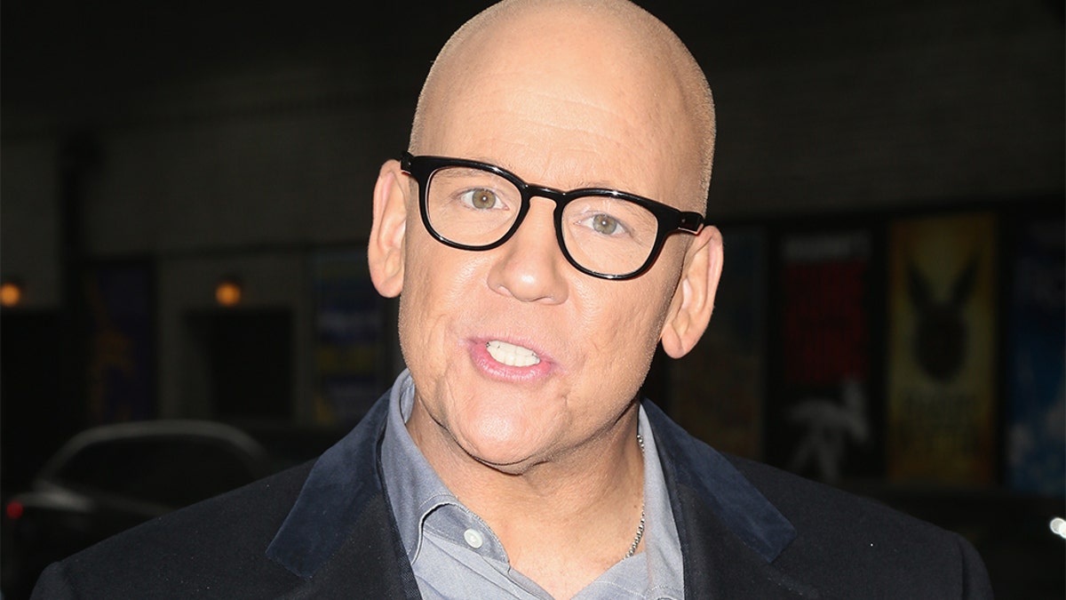 John Heilemann arrives for his appearance on the 'Late Show With Stephen Colbert' at Ed Sullivan Theater on March 29, 2018 in New York City.