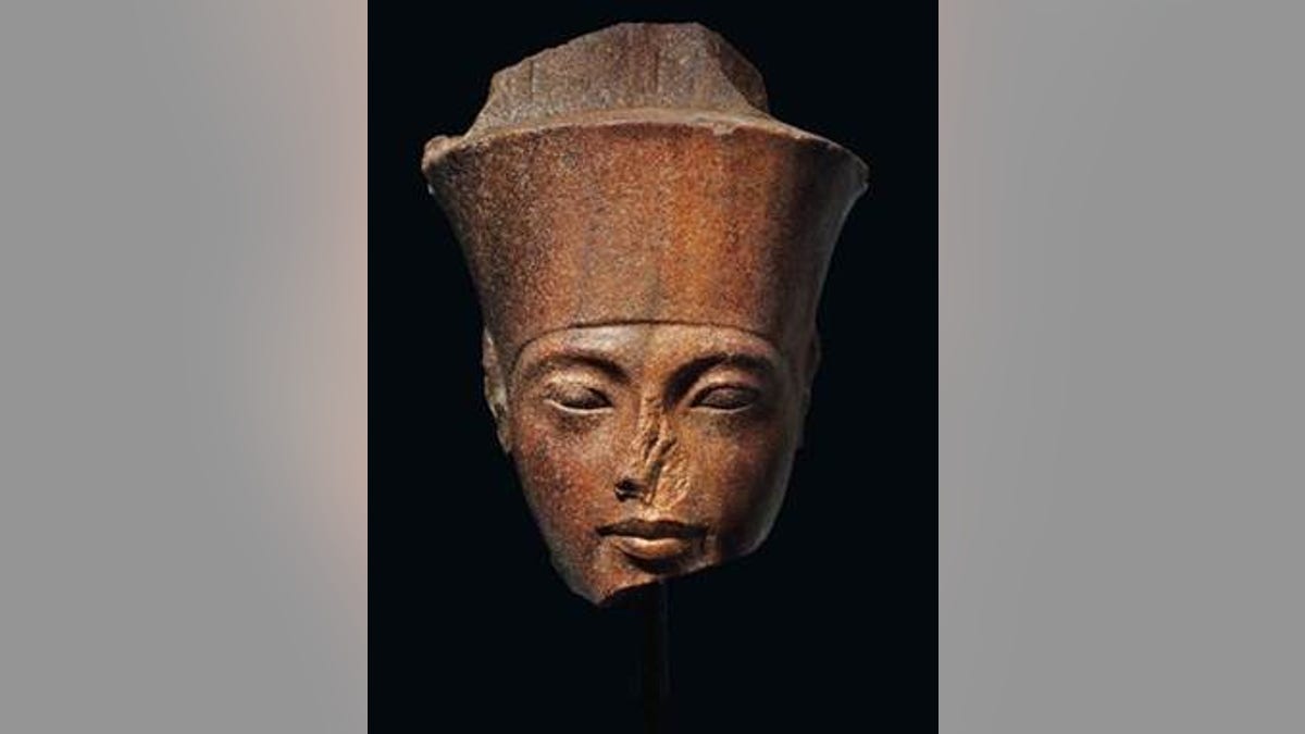 The 3,000-year-old stone sculpture of Tutankhamun sold for nearly $6 million at auction.