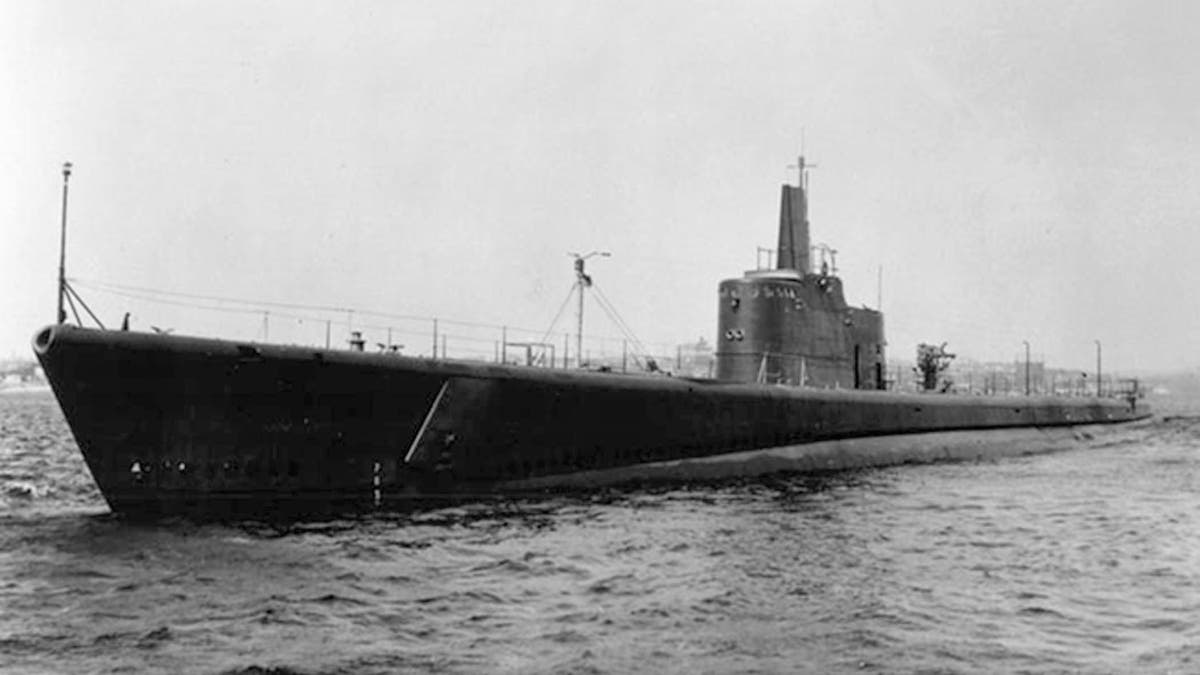 In this undated file photo the submarine USS Grunion (SS 216) is seen underway.