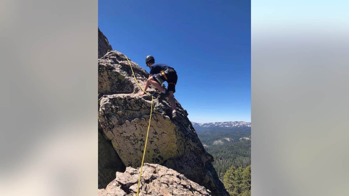 Riley on the mountain.