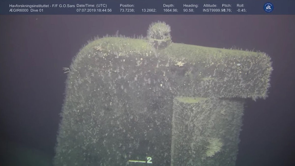 The submarine sank off Norway’s Bear Island. (Institute of Marine Research Norway/Ægir 6000)