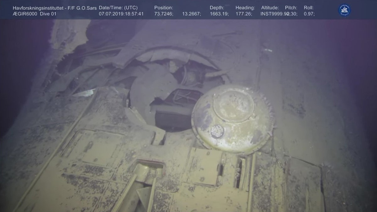 The submarine sank in Arctic waters in 1989. (Institute of Marine Research Norway/Ægir 6000)