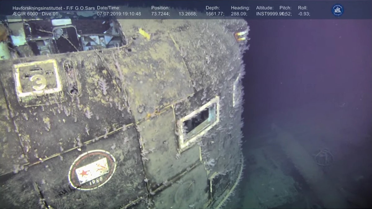 Undersea drone Ægir 6000 captured footage of the Soviet-era Komsomolets submarine.