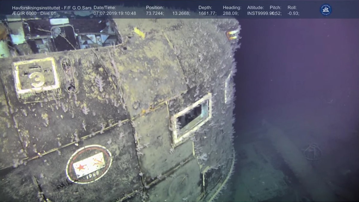 Undersea drone ?gir 6000 captured footage of the Soviet-era Komsomolets submarine.