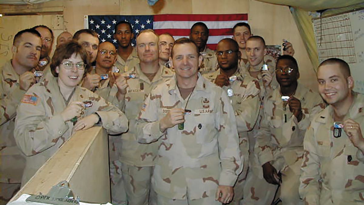 US (Ret.) Col. David Dodd's 86th battalion in Afghanistan with Shields of Strength following September 11, 2001.