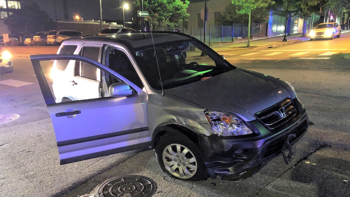The SUV that Moreno-Berrios allegedly stole after throwing a live snake at the driver.