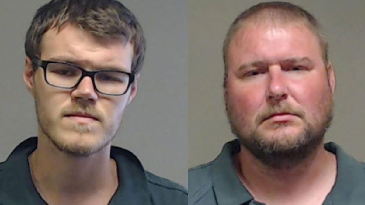 Logan Bridgefarmer, left, and Sean Bartlett were arrested last week after authorities allegedly found child pornography and a video of animal abuse on a computer.