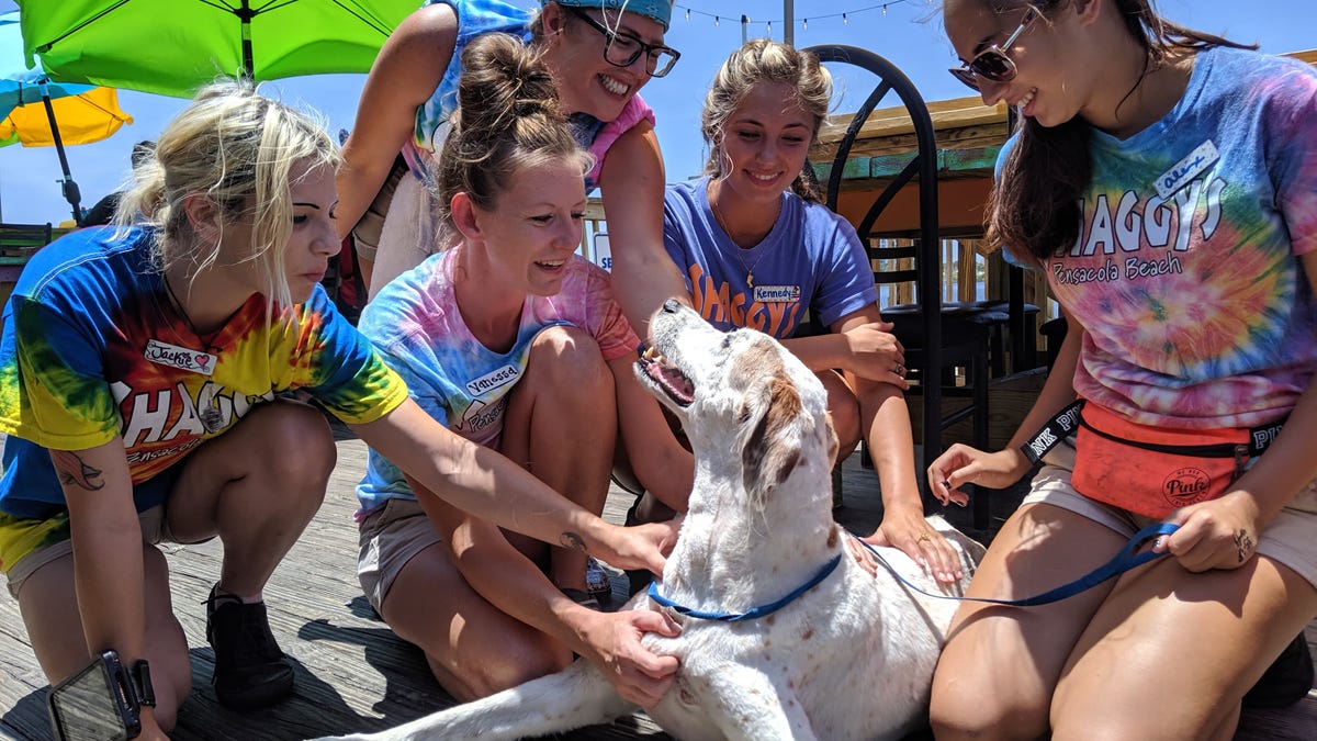 Wilson with girls