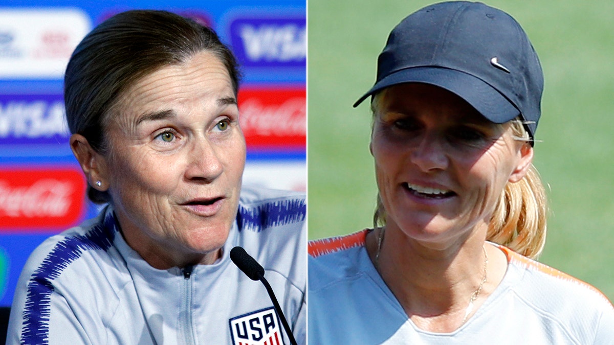 Jill Ellis, left, and Sarina Wiegman, right, are the second set of female coaches in history to lead their teams into a Women's World Cup final.