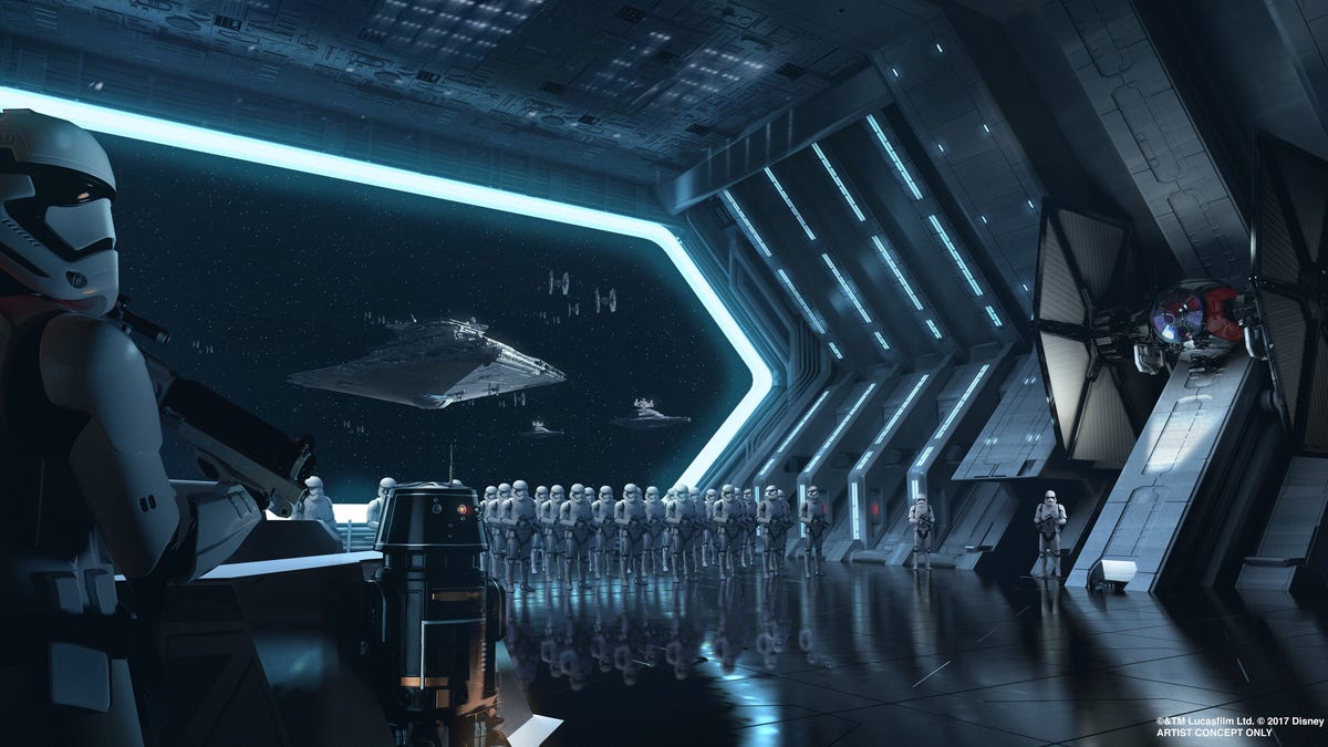 Disney guests will traverse the corridors of a Star Destroyer and join an epic battle between the First Order and the Resistance – including a faceoff with Kylo Ren – when Star Wars: Rise of the Resistance opens Dec. 5, 2019, at Walt Disney World Resort in Florida and Jan. 17, 2020, at Disneyland Resort in California. At 14 acres each, Star Wars: Galaxy’s Edge at Disneyland, now open, and at Disney’s Hollywood Studios, opening Aug. 29, 2019, is Disney’s largest single-themed land expansion ever.