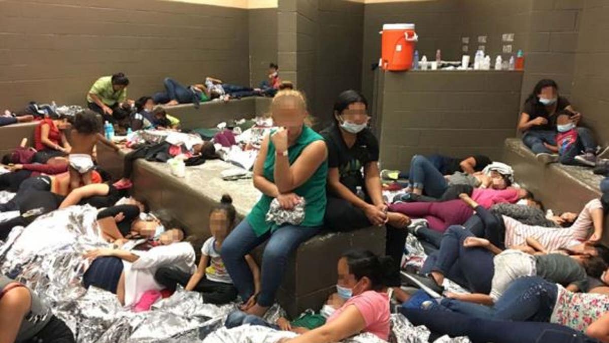 Government inspectors observed women detained at a Border Patrol facility in Weslaco, Texas sleeping on the floor with aluminum blankets. 