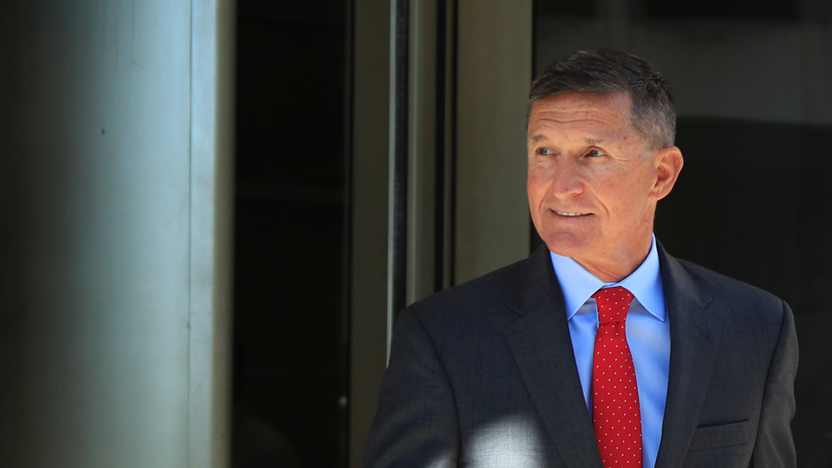 In this July 10, 2018, file photo, former Trump national security adviser Michael Flynn leaves the federal courthouse in Washington, following a status hearing.  (AP Photo/Manuel Balce Ceneta)