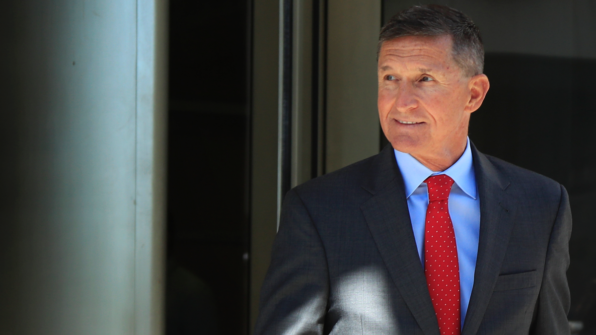 In this July 10, 2018, file photo, former Trump national security adviser Michael Flynn leaves the federal courthouse in Washington, following a status hearing. (AP Photo/Manuel Balce Ceneta)