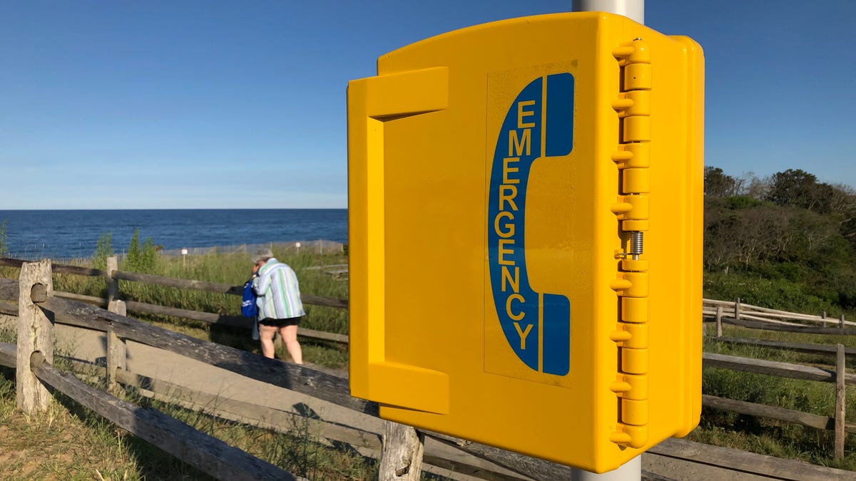 The National Park Service recently installed emergency landline call boxes on Nauset Light Beach, parts of which have weak or no cell service.