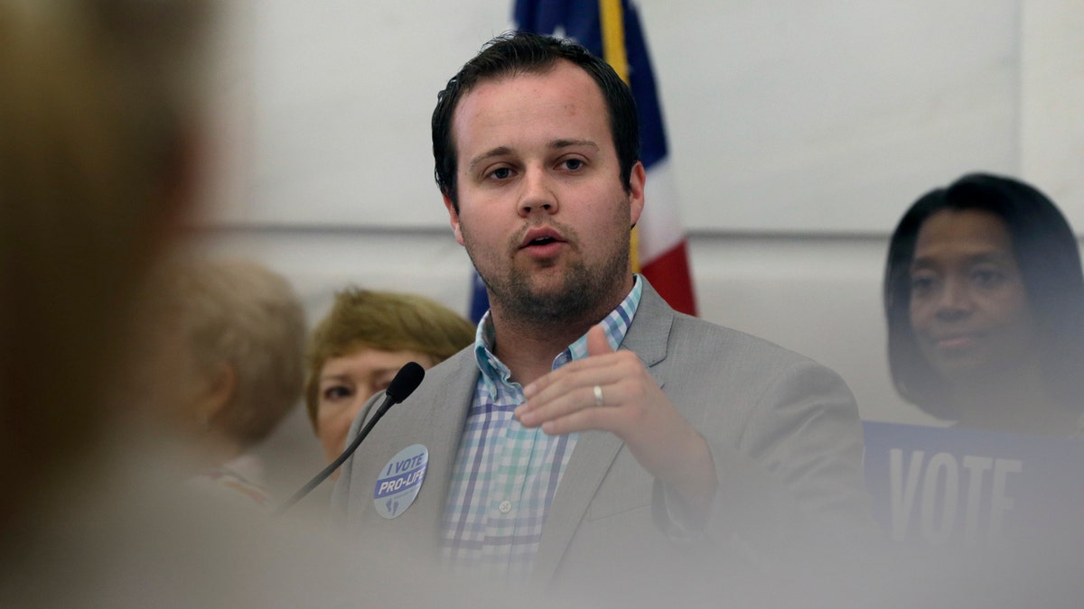 Josh Duggar was arrested Thursday on federal charges. <br>
(AP Photo/Danny Johnston, File)