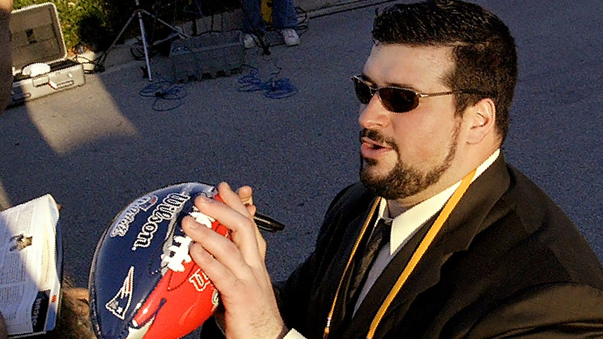 Andruzzi played in the NFL for 10 seasons, winning the Super Bowl three times with the Patriots. ( AP Photo/Stephan Savoia, File)