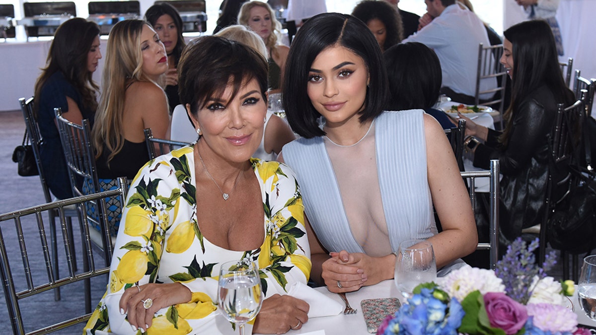 Kris Jenner (L) and Kylie Jenner.