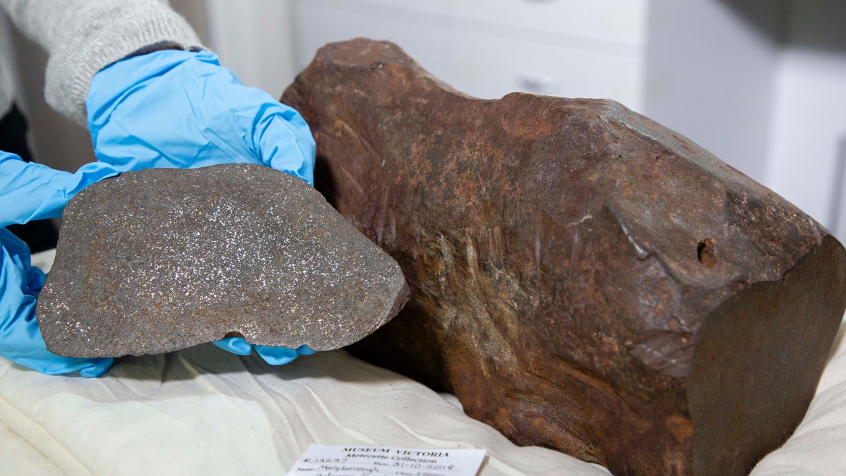 The Maryborough Meteorite will be on display at the Melbourne Museum next month.