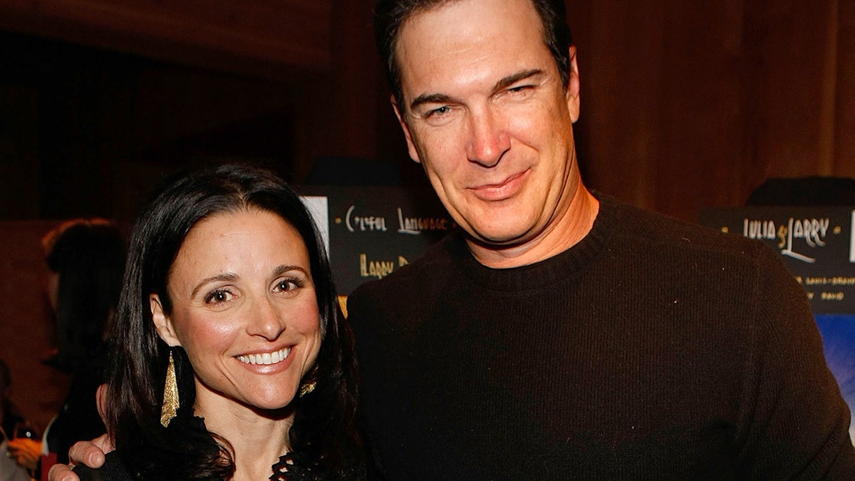 DEER VALLEY, UT - DECEMBER 06:  Actress Julia Louis-Dreyfus (L) and actor Patrick Warburton attend  Juma Entertainment's 17th Annual Deer Valley Celebrity Skifest presented by Paul Mitchell and benefitting Robert F. Kennedy's Waterkeeper Alliance at the Empire Canyon Lodge on December 6, 2008 in Deer Valley, Utah.  (Photo by Michael Buckner/Getty Images)