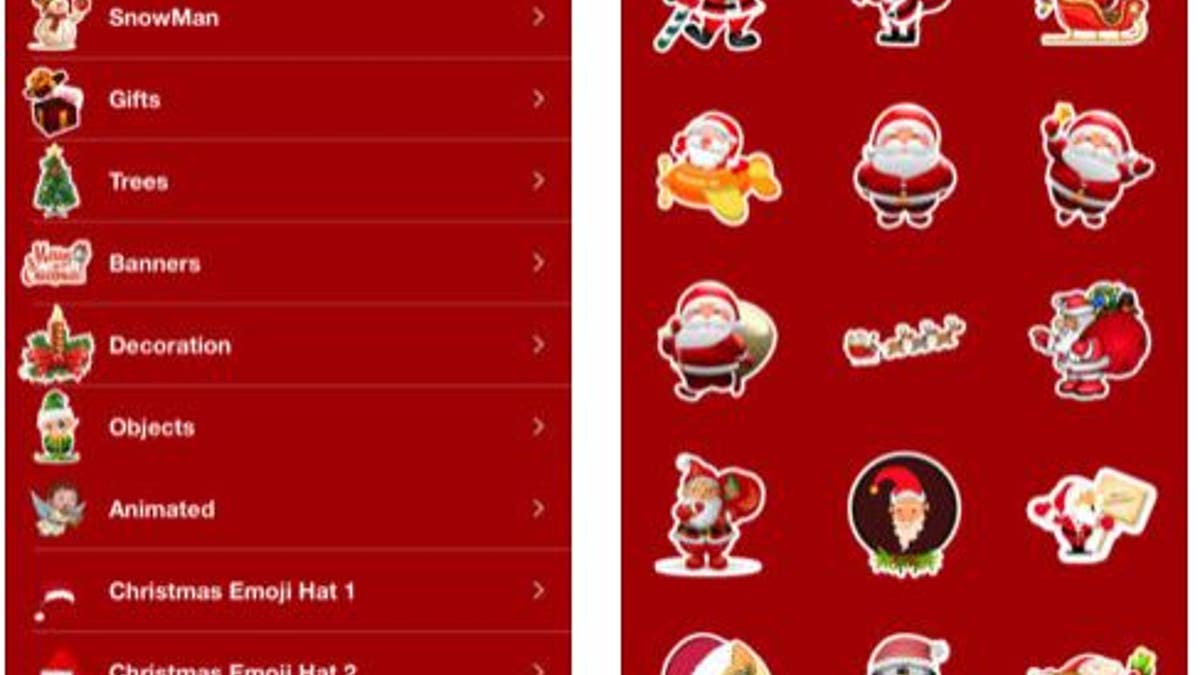 The following screen grab is from the Santa Call and Text You app's website.