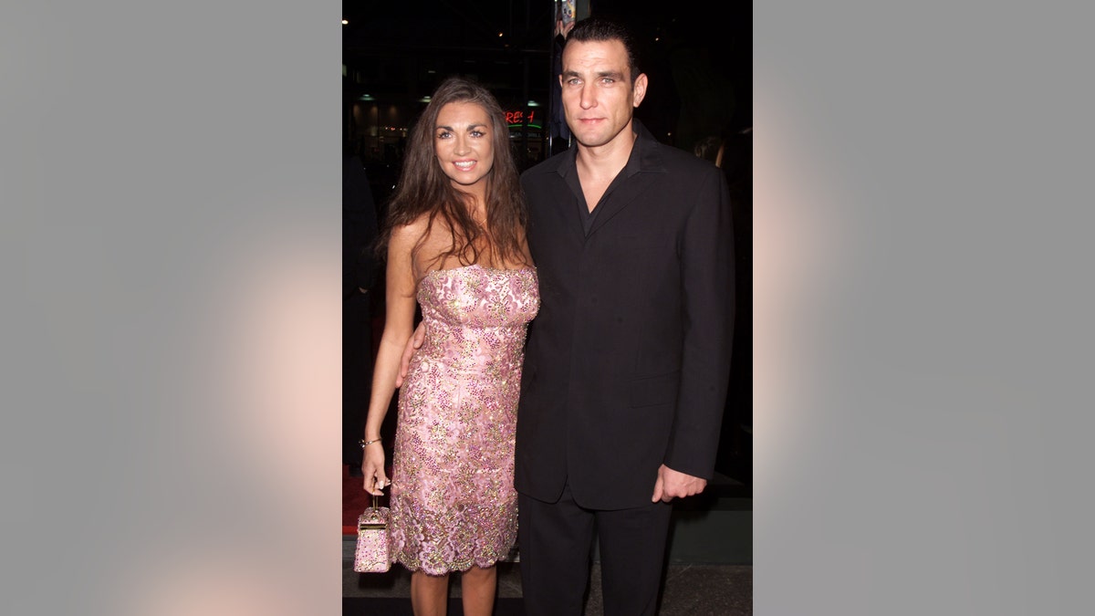 Vinnie Jones and his wife Tanya at the premiere of ''Snatch'' at the Directors Guild, Los Angeles, Calif. in 2001.