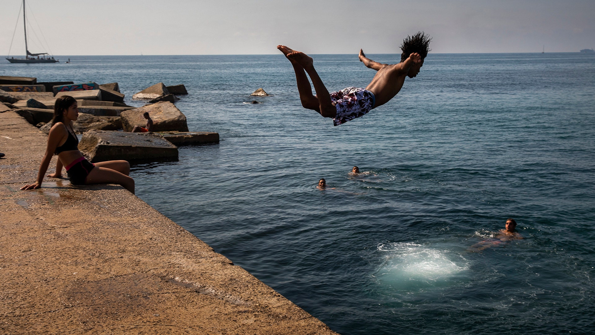 Into water. Jump into the Water. Jumping into Water. Jump into the Waves.