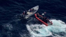 WATCH: Alleged cocaine smugglers toss items overboard during high-speed Pacific pursuit