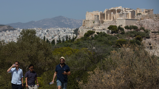 Americans tourists stabbed outside Athens' Acropolis as police detain suspect in apparent random attack