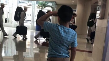 Texas boy, 6, goes viral by saluting military at San Antonio airport