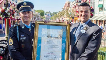 Disneyland honors only living Medal of Honor recipient from the Iraq War: 'David is a hero'