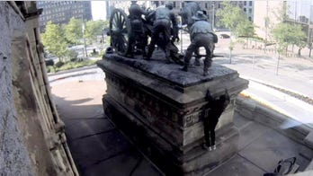 Cleveland’s Civil War monument damaged, suspect sought