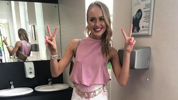 Woman spills red wine on white outfit, dyes the whole thing to match