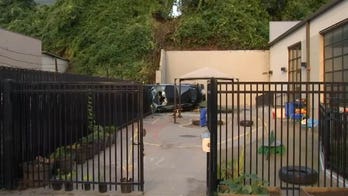 Driver survives crashing his Tesla off hill into daycare playground