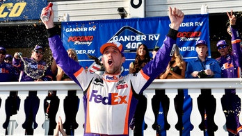 Denny Hamlin wins Pocono NASCAR race for fifth time