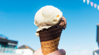 Hockey fan steals ice cream cone from unsuspecting victim in viral video — but was it fake?