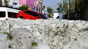 Freak hailstorm in Mexico buries cars, swamps streets in up to 5 feet of ice
