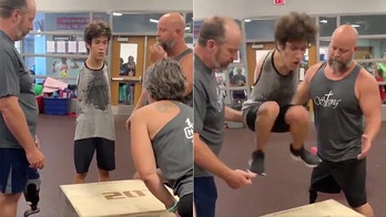 Illinois boy, 14, born without arms lands 20-inch box jump in viral video
