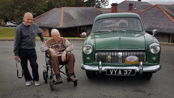 100-year-old's car restored as tribute to him and his late wife