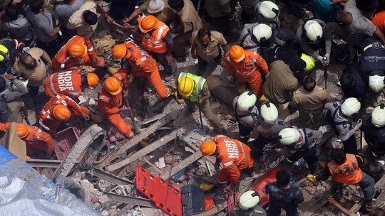 Apartment building collapses in Mumbai, at least 10 dead and many more feared trapped