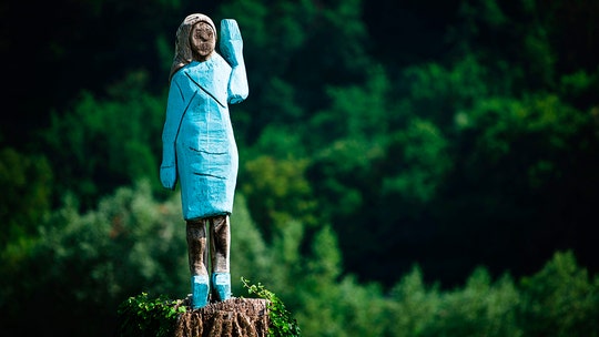 Melania Trump honored with odd statue likened to a 'scarecrow' in her Slovenian home town