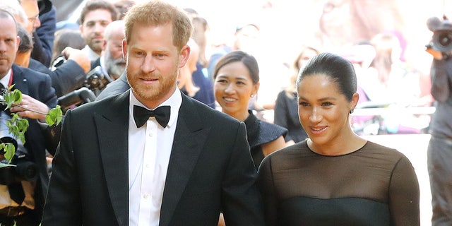 Prince Harry, Duke of Sussex and Meghan Markle, Duchess of Sussex attend The Lion King European Premiere during Leicester Square on Jul 14, 2019 in London. The couple's gusto for private flights has come underneath glow for a contrariety to their environmental consciousness.